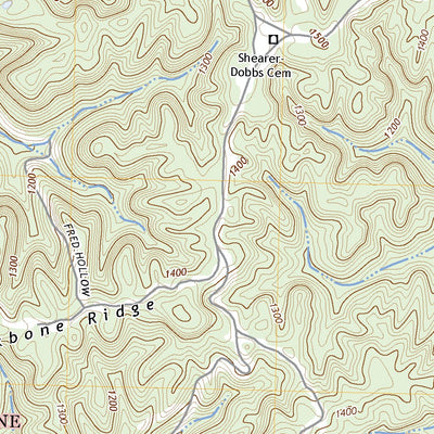 United States Geological Survey Bell Farm, KY (2022, 24000-Scale) digital map