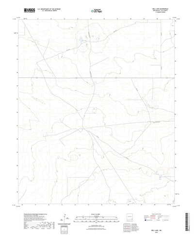 United States Geological Survey Bell Lake, NM (2023, 24000-Scale) digital map