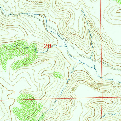 United States Geological Survey Bell Mountain, NM (1963, 24000-Scale) digital map