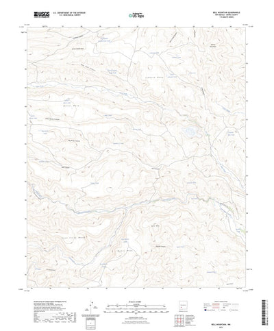United States Geological Survey Bell Mountain, NM (2023, 24000-Scale) digital map