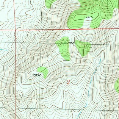 United States Geological Survey Bell Peak, NM (1981, 24000-Scale) digital map
