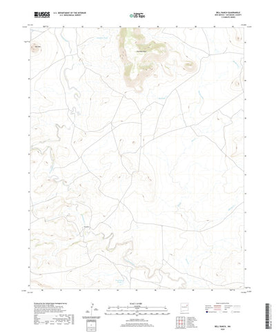 United States Geological Survey Bell Ranch, NM (2020, 24000-Scale) digital map