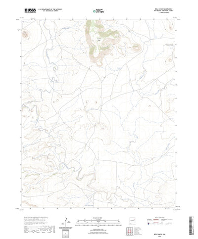 United States Geological Survey Bell Ranch, NM (2023, 24000-Scale) digital map