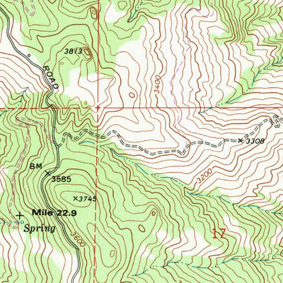 United States Geological Survey Bell Springs, CA (1969, 24000-Scale) digital map