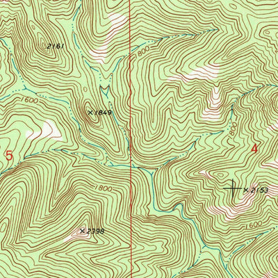 United States Geological Survey Bell Springs, CA (1969, 24000-Scale) digital map