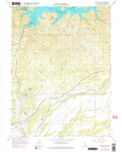 United States Geological Survey Bella Vista, CA (1965, 24000-Scale) digital map