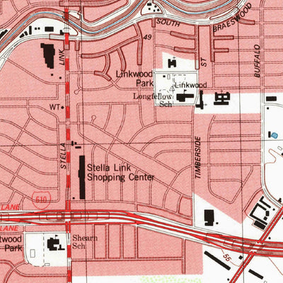 United States Geological Survey Bellaire, TX (1982, 24000-Scale) digital map