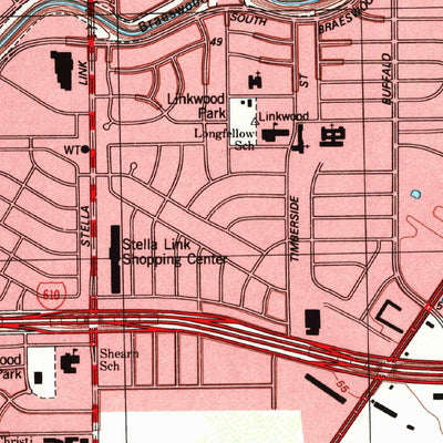 United States Geological Survey Bellaire, TX (1995, 24000-Scale) digital map