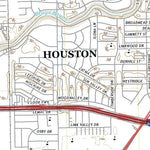 United States Geological Survey Bellaire, TX (2022, 24000-Scale) digital map