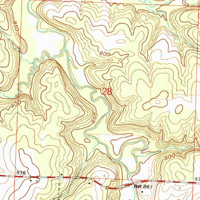 United States Geological Survey Bellamy, MO (1962, 24000-Scale) digital map