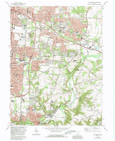 United States Geological Survey Bellbrook, OH (1965, 24000-Scale) digital map