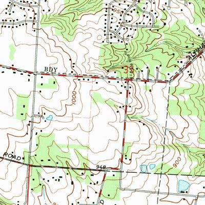 United States Geological Survey Bellbrook, OH (1965, 24000-Scale) digital map