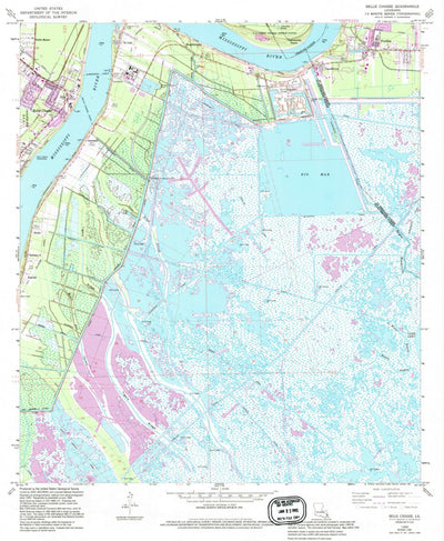 United States Geological Survey Belle Chasse, LA (1966, 24000-Scale) digital map