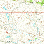 United States Geological Survey Belle Creek South, MT-WY (1970, 24000-Scale) digital map