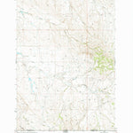 United States Geological Survey Belle Creek SW, MT-WY (1970, 24000-Scale) digital map