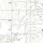 United States Geological Survey Belle Creek SW, MT-WY (1970, 24000-Scale) digital map