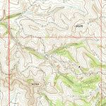 United States Geological Survey Belle Creek SW, MT-WY (1970, 24000-Scale) digital map
