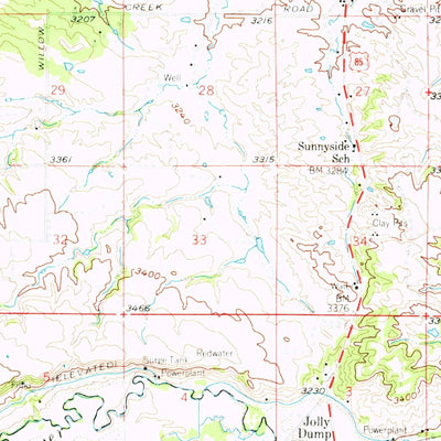 United States Geological Survey Belle Fourche, SD (1958, 62500-Scale) digital map