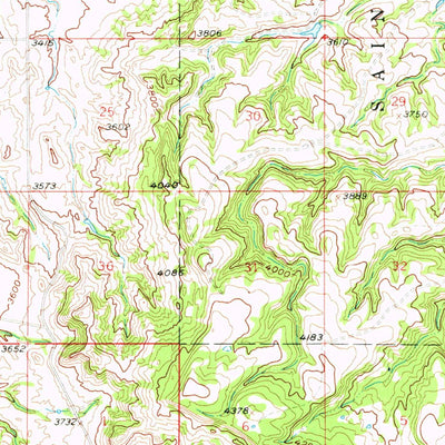 United States Geological Survey Belle Fourche, SD (1958, 62500-Scale) digital map