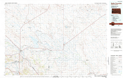 United States Geological Survey Belle Fourche, SD (1983, 100000-Scale) digital map
