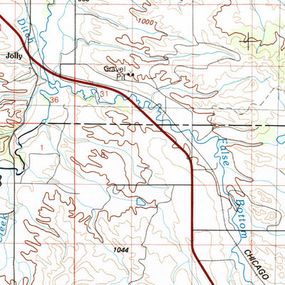 United States Geological Survey Belle Fourche, SD (1983, 100000-Scale) digital map