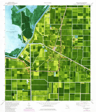 United States Geological Survey Belle Glade, FL (1970, 24000-Scale) digital map