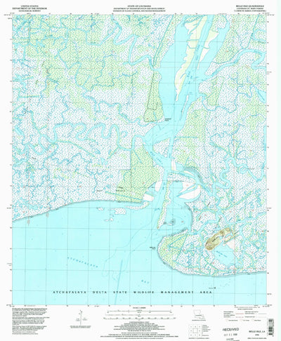 United States Geological Survey Belle Isle, LA (1994, 24000-Scale) digital map