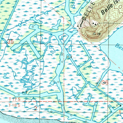 United States Geological Survey Belle Isle, LA (1994, 24000-Scale) digital map