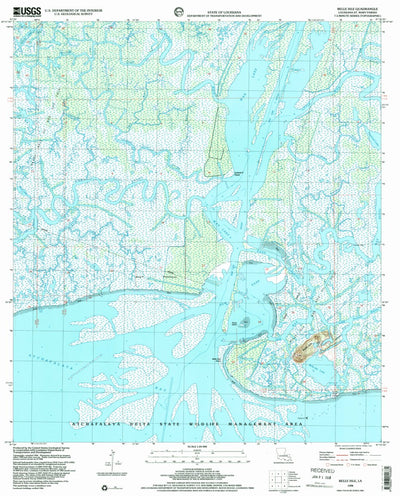 United States Geological Survey Belle Isle, LA (1998, 24000-Scale) digital map