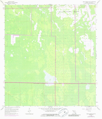 United States Geological Survey Belle Meade NE, FL (1958, 24000-Scale) digital map