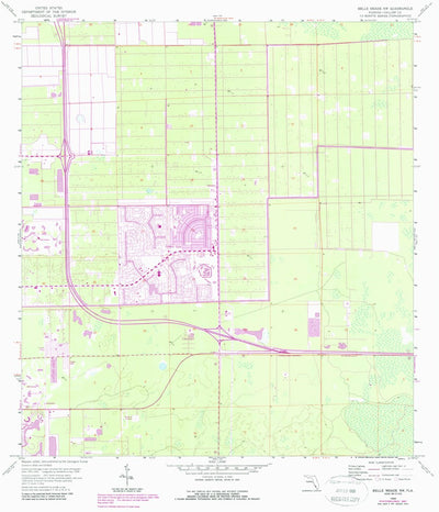 United States Geological Survey Belle Meade NW, FL (1958, 24000-Scale) digital map