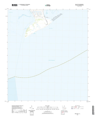 United States Geological Survey Belle Pass, LA (2020, 24000-Scale) digital map