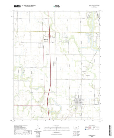 United States Geological Survey Belle Plaine, KS (2022, 24000-Scale) digital map