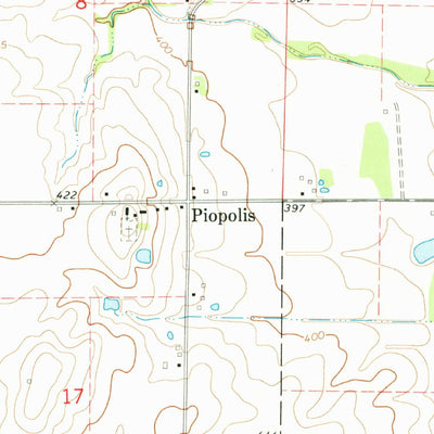United States Geological Survey Belle Prairie City, IL (1974, 24000-Scale) digital map