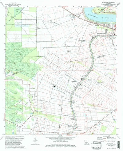 United States Geological Survey Belle Rose, LA (1974, 24000-Scale) digital map