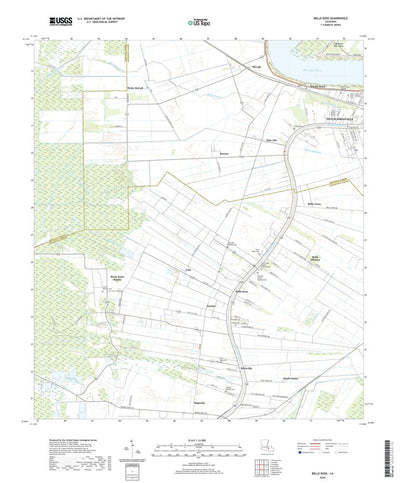 United States Geological Survey Belle Rose, LA (2020, 24000-Scale) digital map