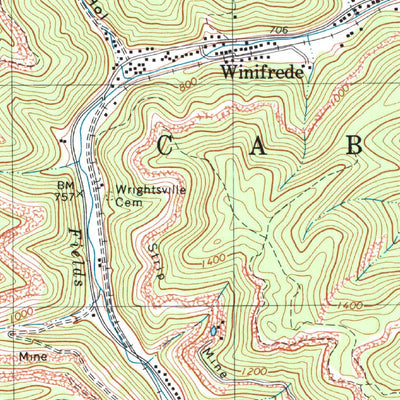 United States Geological Survey Belle, WV (1996, 24000-Scale) digital map