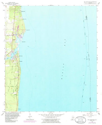 United States Geological Survey Bellefontaine, AL (1956, 24000-Scale) digital map