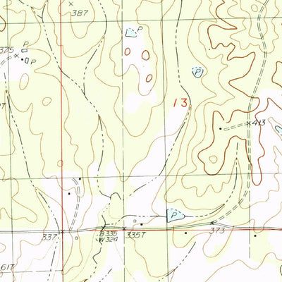 United States Geological Survey Bellefontaine, MS (1983, 24000-Scale) digital map