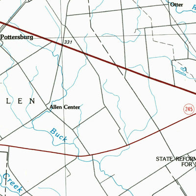 United States Geological Survey Bellefontaine, OH (1986, 100000-Scale) digital map