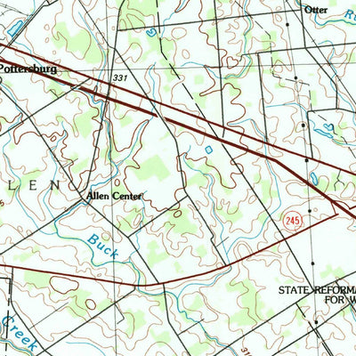 United States Geological Survey Bellefontaine, OH (1992, 100000-Scale) digital map