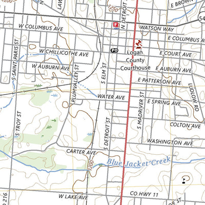 United States Geological Survey Bellefontaine, OH (2023, 24000-Scale) digital map