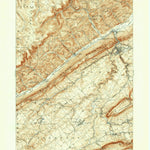 United States Geological Survey Bellefonte, PA (1908, 62500-Scale) digital map