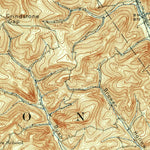 United States Geological Survey Bellefonte, PA (1908, 62500-Scale) digital map