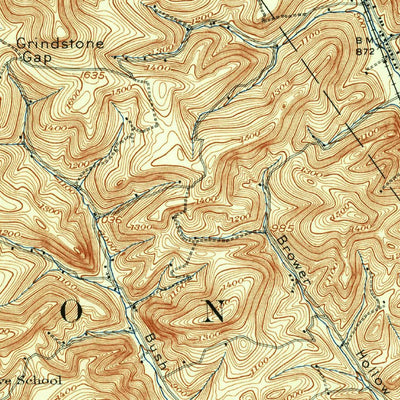 United States Geological Survey Bellefonte, PA (1908, 62500-Scale) digital map