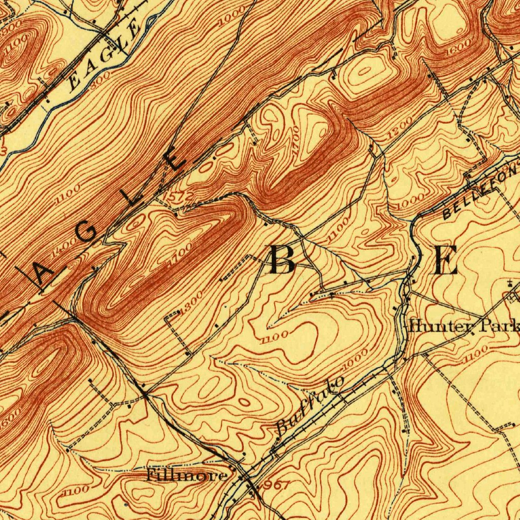 Bellefonte, PA (1909, 62500-Scale) Map by United States Geological ...