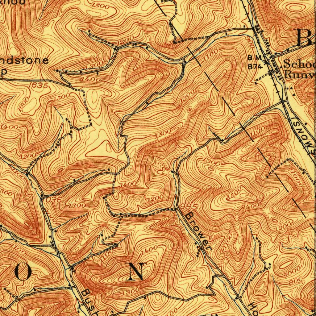 Bellefonte, PA (1909, 62500-Scale) Map by United States Geological ...