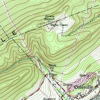 United States Geological Survey Bellefonte, PA (1962, 24000-Scale) digital map
