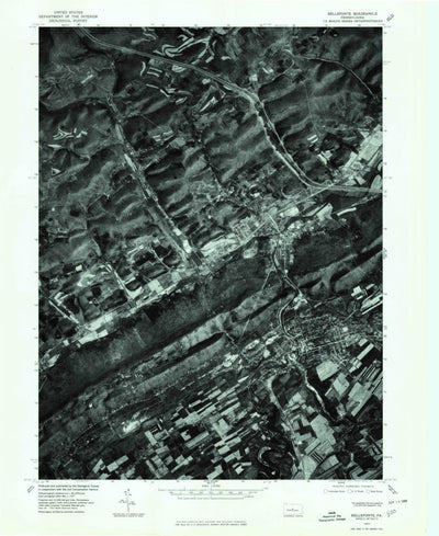 United States Geological Survey Bellefonte, PA (1977, 24000-Scale) digital map