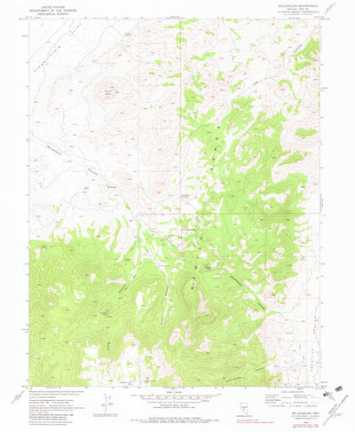 United States Geological Survey Bellehelen, NV (1968, 24000-Scale) digital map
